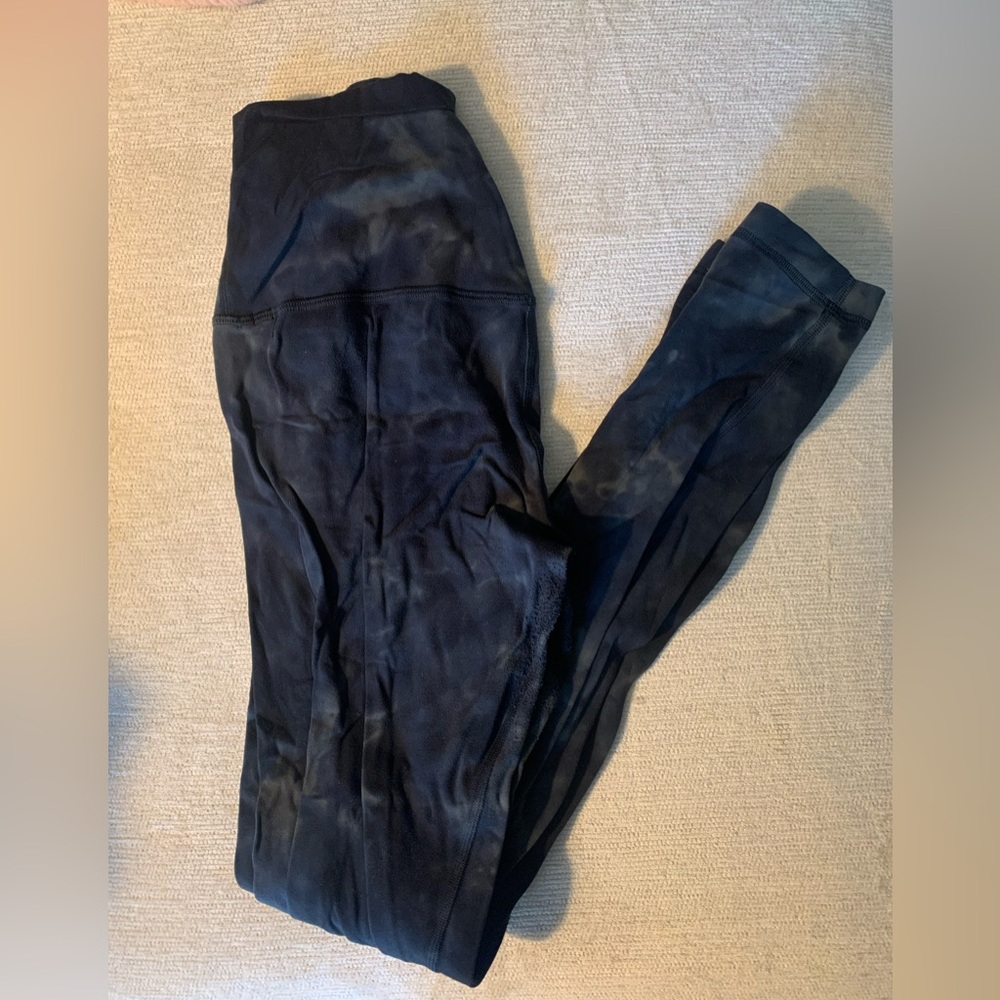 Lululemon align pant 28” tie dye green/blue/white